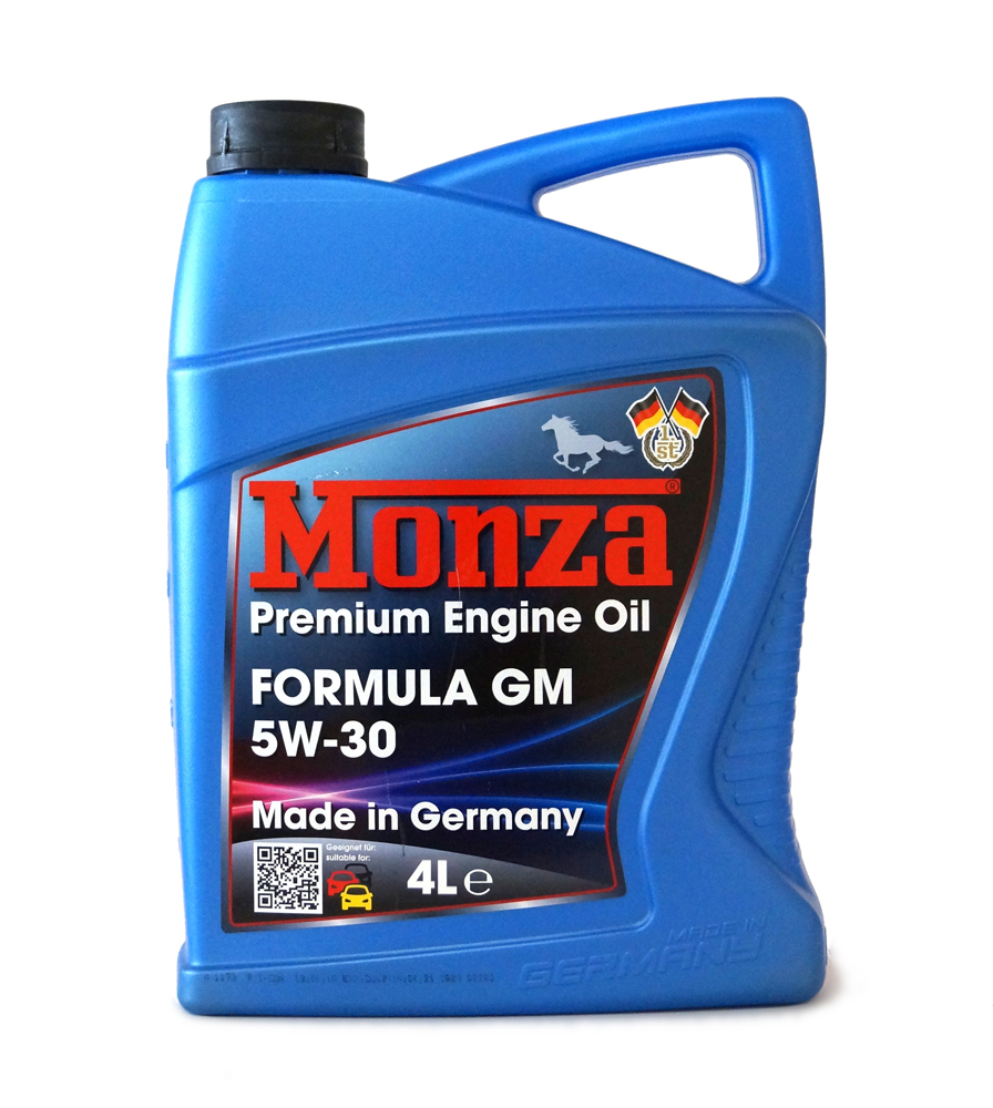 Масло моторное синтетическое - MONZA FORMULA GM 5W-30 4л